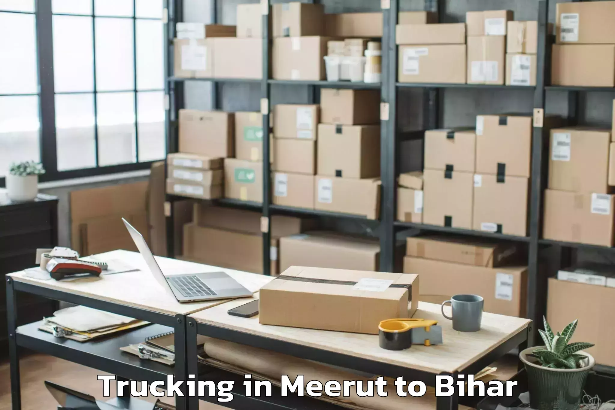 Expert Meerut to Neem Chak Bathani Trucking